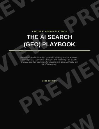 The AI Search (GEO) Playbook preview page 1