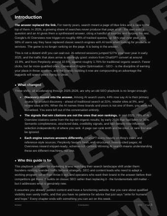 The AI Search (GEO) Playbook preview page 2