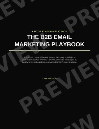 The B2B Email Marketing Playbook preview page 1