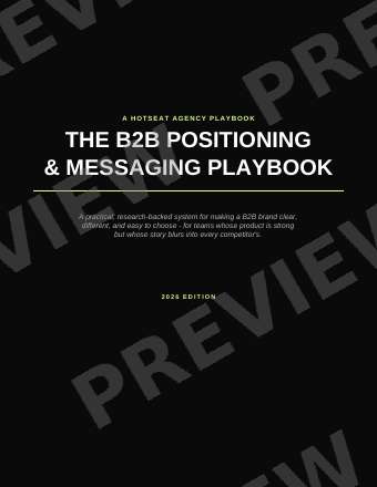 The B2B Positioning & Messaging Playbook preview page 1