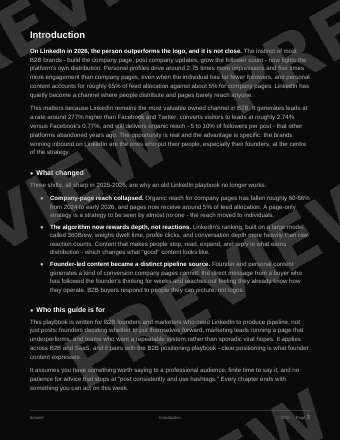 The LinkedIn B2B Playbook preview page 2