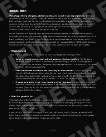 The Meta Ads Playbook preview page 2