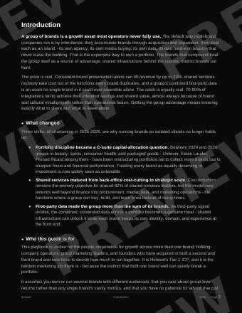 The Multi-Brand Group Playbook preview page 2
